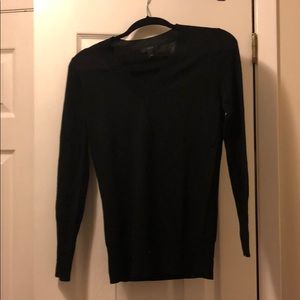 Black jcrew v neck sweater